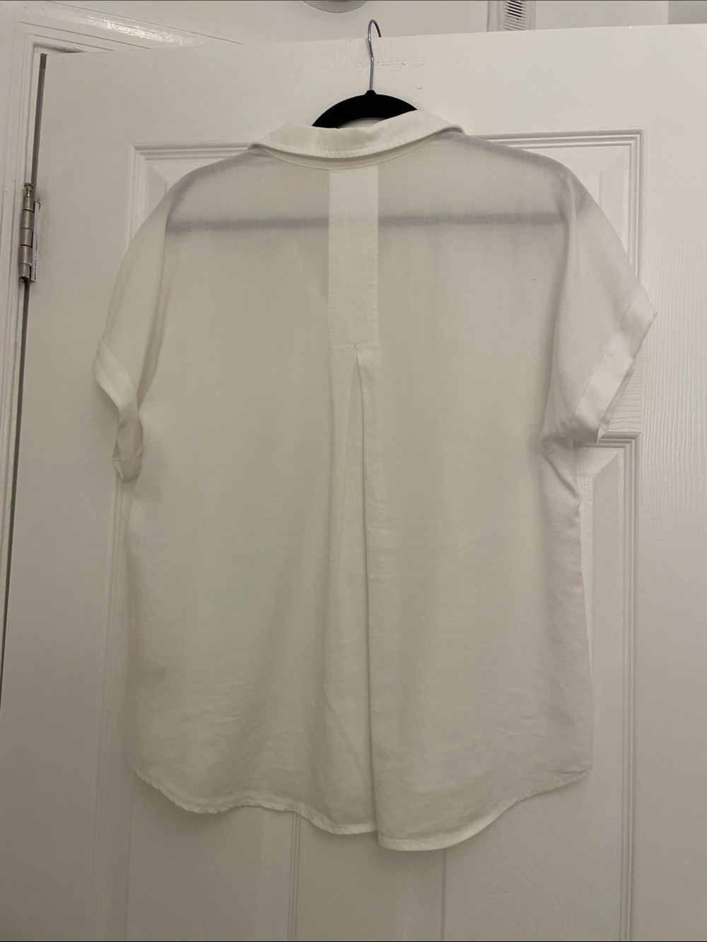 Cloth & Stone womens White Short-Sleeve Button-Up Shirt - Picture 5 of 7
